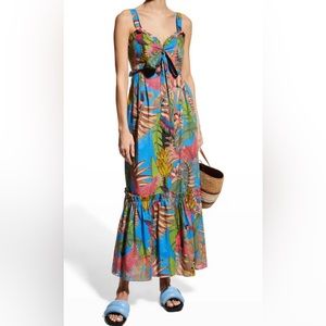 NWOT Totally Tuiuiu Sweetheart Maxi Dress FARM RIO